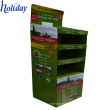 OEM / ODM Custom Design FSDU 4 Tier Karton Display Stand, Gemischtwarenladen Display Racks